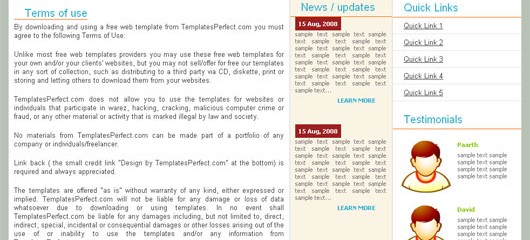 free business blog template