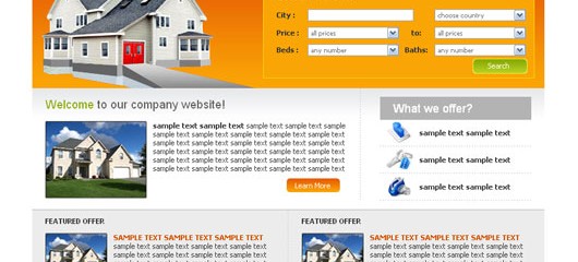 Another free real estate web template