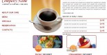 Free coffee shop web template