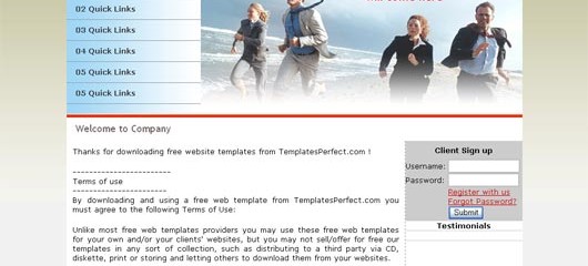 Free SEO company template