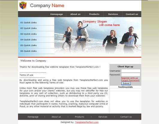 Free SEO comapny template