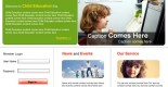 free education PSD web template