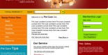 Free pet psd web template