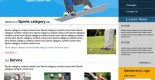 free sports club PSD web template