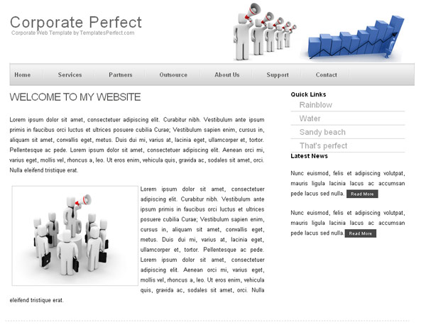 Free Corporate Business web template
