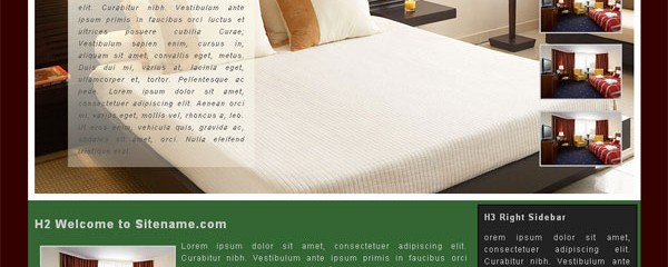 Free hotel css website template – Hotel Perfect
