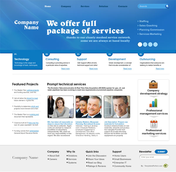 Free corporate business psd template