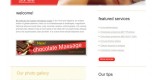 Free massage salon psd web template