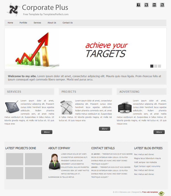 Free Corporate Business Template