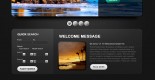 Exotic Tours travel services PSD web template