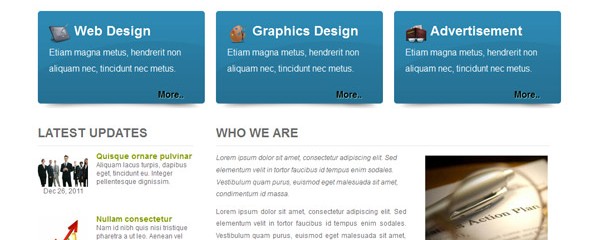 Free CSS Business website template – Interactive