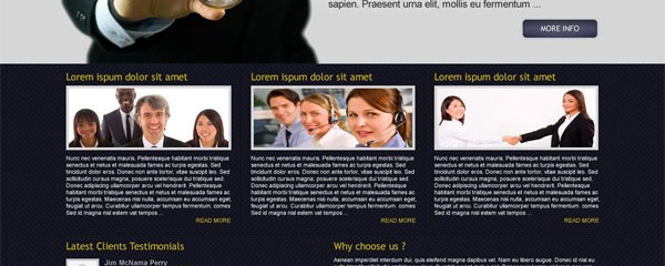 Business CSS website template