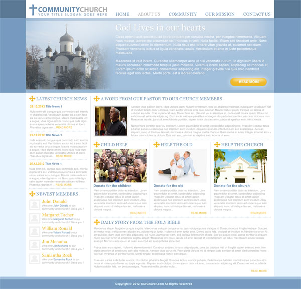 Free Church web template