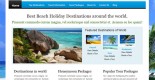 Beach Holidays : Free CSS website template