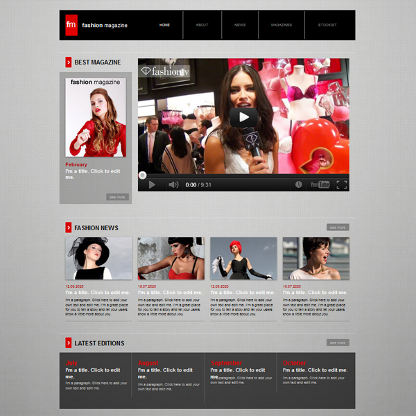 fashion lifestyle template