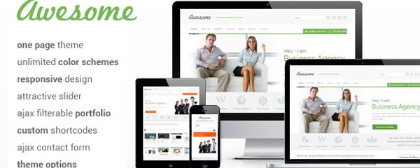 One Page WordPress Theme