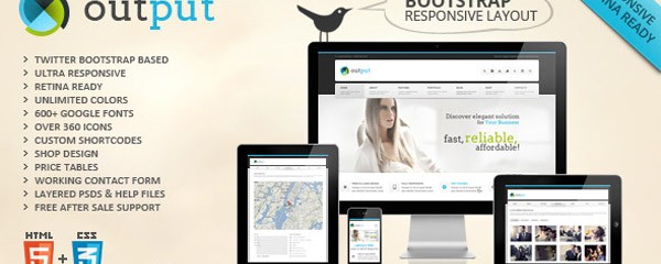 Output – Multi-Purpose Responsive HTML5 CSS3 Template