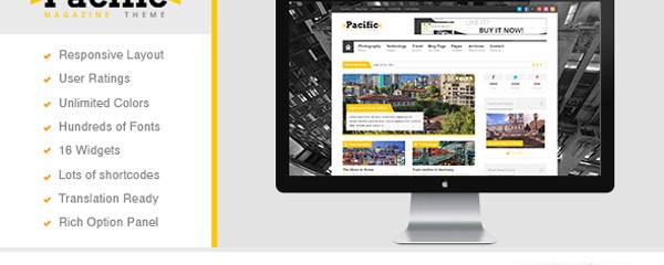 Responsive WordPress Magazine Theme – Pacific