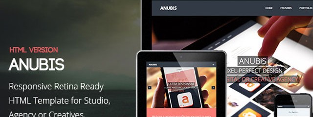 Responsive Retina Ready HTML Template – Anubis