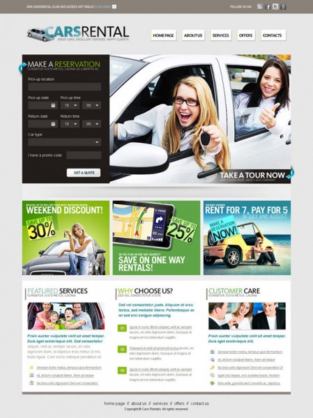 Cars-Rental template