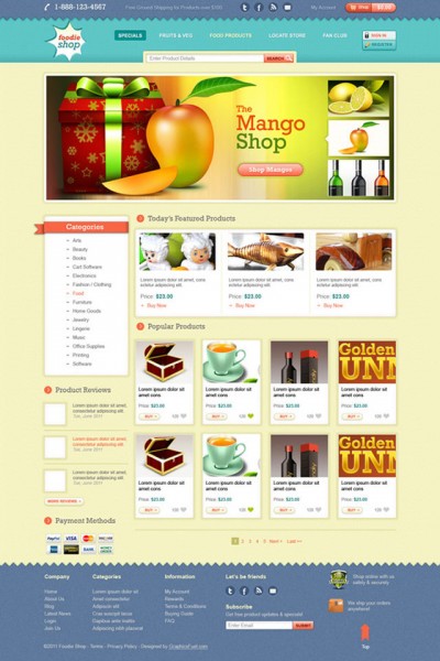 Ecommerce website-PSD