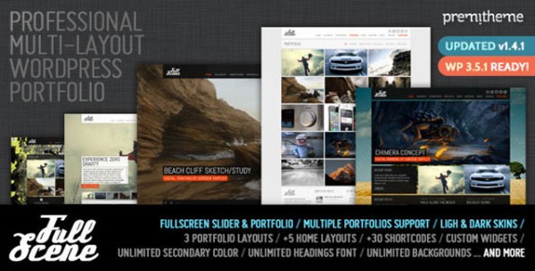 FullScene - Portfolio Photography WP Theme