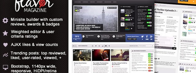 Responsive HD Magazine Review AJAX Theme