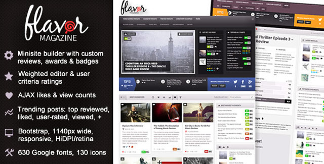 Responsive HD Magazine Review AJAX Theme