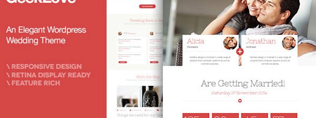 Responsive WordPress Wedding Theme