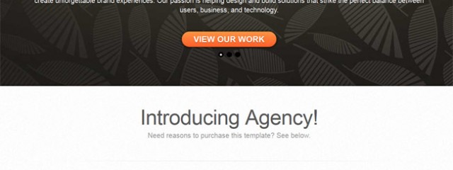 Agency – free HTML5 Responsive Template