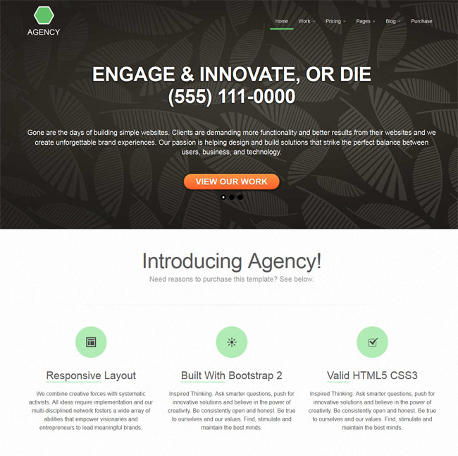 Agency - free HTML5 Responsive Template