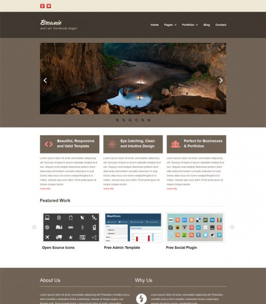 Brownie - Portfolio & Business HTML5 Template