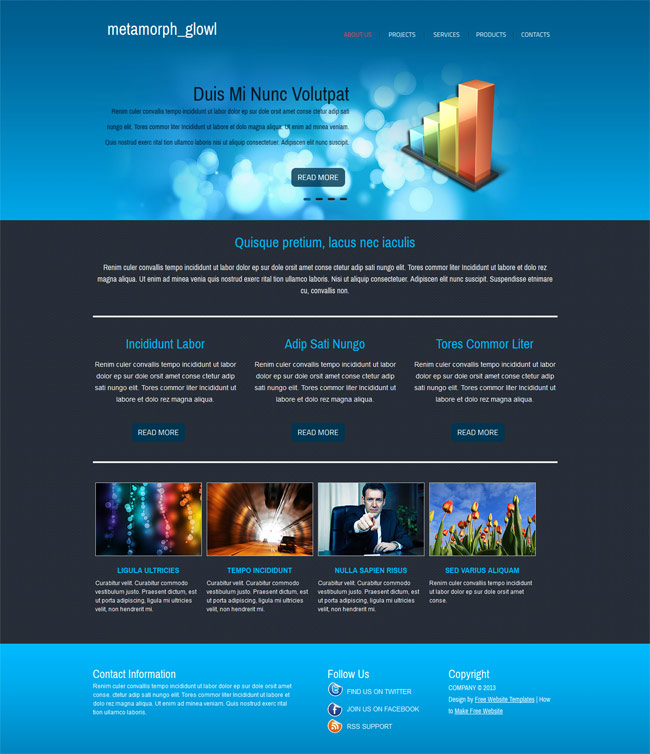 Free html5 business css template