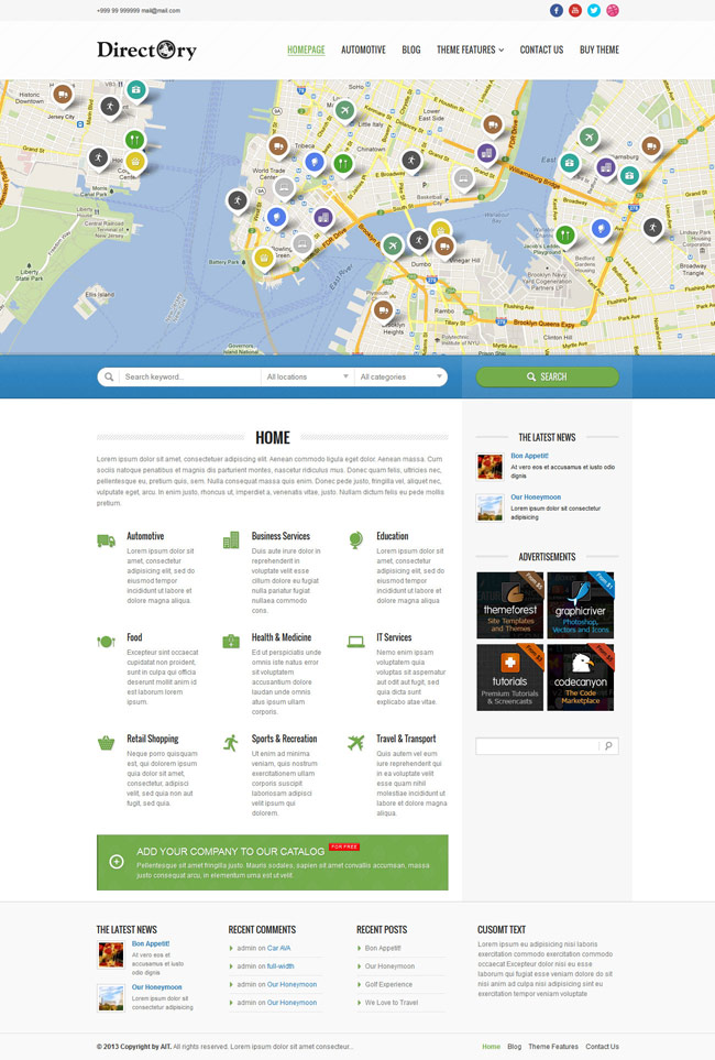 Online Directory Portal WordPress Theme