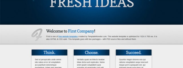 Firstidea – free html5 business website template