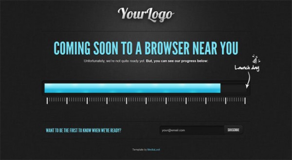 Free html5 Coming Soon template