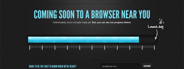 Free html5 Coming Soon template