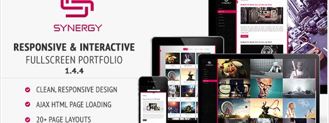 Responsive HTML fullscreen Portfolio template