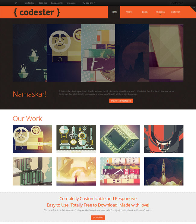 Free responsive bootstrap website template