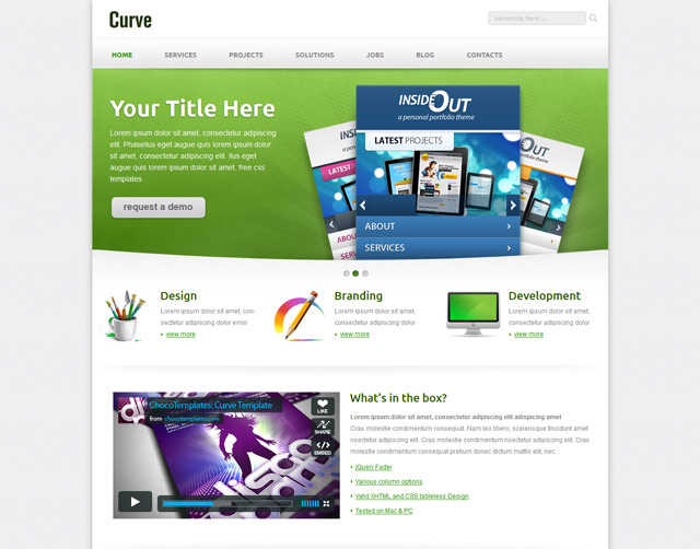 Curve - Free responsive CSS template