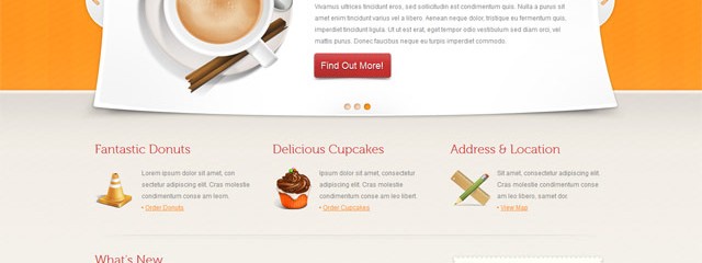 Free cafe CSS template