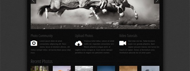 Free photo gallery css web template