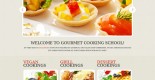 Gourmet cooking school html5 web template