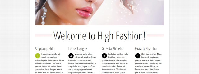 Free Fashion responsive html5 web template