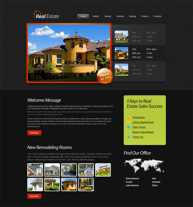 Premium Real-Estate website template