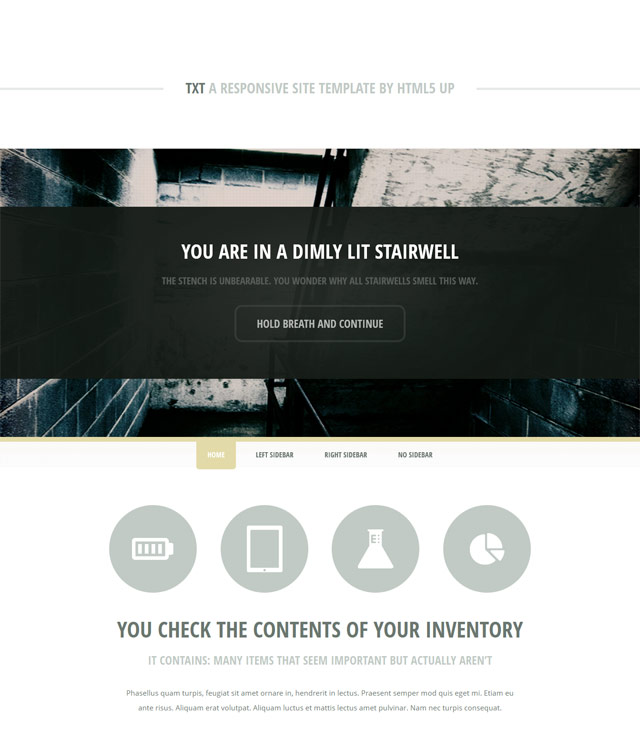 Responsive website template