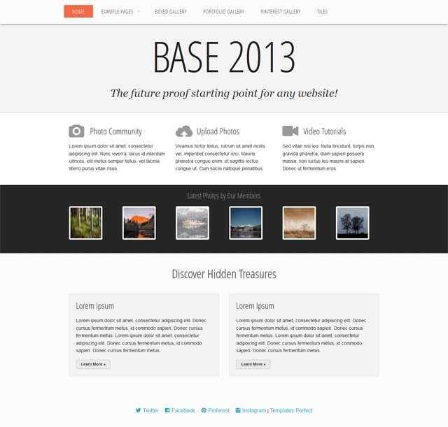 Base 2013 free business portfolio template