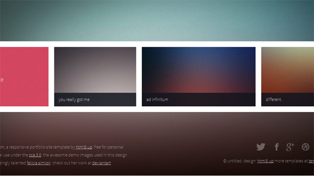 a responsive portfolio site template