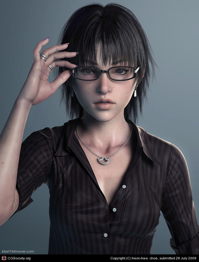 40 Most Beautiful 3D Woman Character designs and models