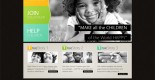 Free charity center website template